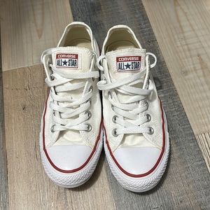 White Converse low top